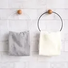 Towel Shelf Punch Free Eco-friendly Easy to Install Towel Ring Anti-deformaed