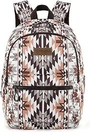 [Montana West] Wrangler Backpack Purse for Women Western Aztec Backpack Purse Lightweight Casual Daypack for Travel