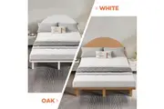 ALICE Double Size Wooded Bed Frame with Headboard Full Pine wood Platform Bed