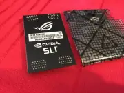 2 Pcs ASUS ROG 2M HB 2Way Nvidia SLI Bridge Rev 1.00 Genuine Part 60mm 2 Slot