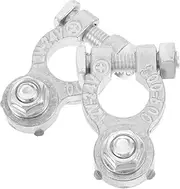 2pcs Car Battery Pile Head Clamp Charger Cord Car Battery Clip Quick Connectors Clip for Battery Terminal Battery Terminals Part Silver Zinc Alloy
