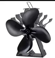 Komikka 4-Blade Heat Powered Stove Fan for Wood/Log Burner Burning Fireplace