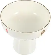 SHOWERORO Ice Cream Bowl Dessert Bowls Trifle Bowl Footed Ice Cream Cup Salad Bowl Household Dessert Cup Ceramic Dessert Bowl Standing Cup Dessert Cups Delicate Ceramic Cup White Ceramics
