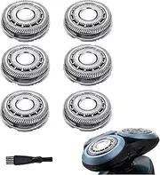 SH60/72 Replacement Heads Blades Compatible with Philips Norelco Electric Shaver Series 6000, SH60 Replacement Blades Razor Heads for Shaver S6810/82, S6850/85, S6880/81, Upgraded Shaving Blade 6-Pack