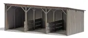 Busch 1899 Ho Scale Open Shelter on One Side for Agricultural Vehicles