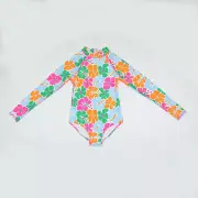 Cotton On Big Girls One Piece Swimsuit Hibiscus Daisy Brights Size 13-14