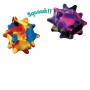Zanies 5-Inch Plush Squawking Nubby Ball Dog Toy in 2 Colors