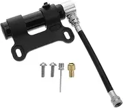 JUMPLAWN Bicycle Pump Mini Bike Cycling Pumps Mini Portable Air Pump Bicycle Air Pump Bicycle Tire Pump Small Frame Mounted Bike Pump Cycle Pumps for Bicycles Aluminum Alloy Black