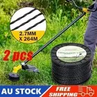 2.7MM x 264M 2PACK Trimmer Line Whipper Snipper Cords Brush Cutter Brushcutter