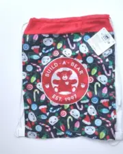 Build A Bear AXOLOTL Bag Draw String Festive Fun Carrier Xmas Christmas BNWT