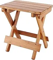 Wooden Foldable Kids Square Stool Portable Furniture for Fishing Dining Computer Table