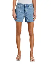 Rails Mesa Embroidered Denim Shorts