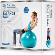 Gaiam Performance Balance Ball Kit, 65 cm Diameter