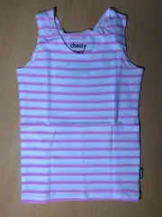 Bonds Baby Pink And White Chesty Singlet 12-18 Months