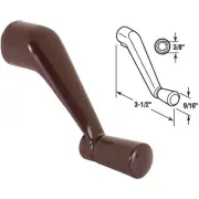 Prime-Line Bronze Spline Casement Window Crank Handle H 3686 PRIME-LINE H 3686