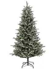 National Tree Company 6Ft Pre-Lit Snowy Libby Fir Tree With Led Lights