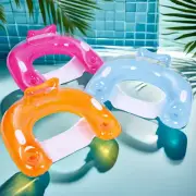 Pool Lounger with Cup Holders and Handles Floating Pool Chair for Adults