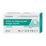 Fanttest Covid-19 (SARS-CoV-2) Influenza A & B Antigen Self Test Kit (1 Test)