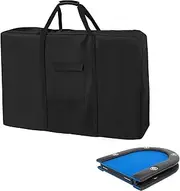 Folding Poker Table Bag for 84" Oval Poker Table 600D Waterproof Storage Cover with Large Capacity for Folding Picnic Bench Storage 43.3"L x 7.9"W x 43.3"H Black