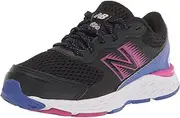 [New Balance] Kids 680V6 Running Sport Sneakers Shoes Black/Magenta Pop/Aura/Libra 11.5 W
