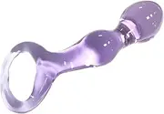 Glass Dildo Beads, Crystal Beads Pleasure Wand Butt Plug G-spot P-spot Massager Pleasure Wand Sex Toys for Men Women