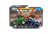 Monster Jam, Official Grave Digger Vs. Razin Kane Die-Cast Monster Trucks, 1:64 Scale, Kids Toys for Boys Ages 3 and up