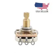 Guitar Potentiometers Pots Volume Tone A250k/B250k/A500k/B500k Brass Long Shaft
