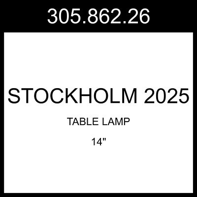 IKEA STOCKHOLM 2025 Table Lamp Yellow/textile 14" 305.862.26