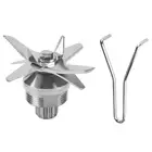 Stainless Steel Blender Head Kitchen Blender Part with Wrench Tool Accessories
