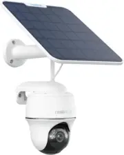 First 4K Solar Security Camera Wireless Outdoor, Argus PT 6W Sun-Powered Panel,
