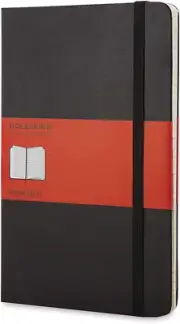 Moleskine Classic Hard Cover Notebook - Address Book - Large - Black, (QP064)