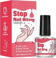 Nail Biting Polish - 10ml No Bite Nail Polish | High-Grade Non-Irritating Ingredients Stop Nail Biting Solution | Anti Nail Biting Polish for Promoting Nail Health