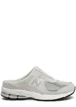 New Balance 2002R Panelled Mesh Mule Sneakers, Sneakers, Grey, Slip-on - 4 4