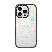 iPhone 16 Pro Impact Case Transparent Flowers