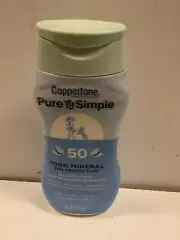 Coppertone Pure and Simple Sunscreen Lotion SPF 50 Sunscreen Lotion 6 Oz 3/2025
