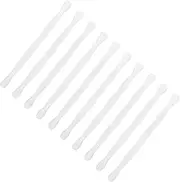 Baluue 10 Pcs Manicure Tools Nail Polish Cleaning Tools Cuticle Cleaning Sticks Gel Remover Tool Nail Cleaner Manicure Cuticle Trimmer Manicure Stick Gel Nail Remover Tool Plastic White