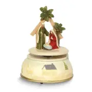 Resin Holy Family Musical (Plays Silent Night) Nativity Figurine