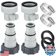 PAMASE Pool Hose Adapter A and B - Conversion Connector for 1.5"and1.25" Hose