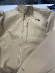 Mens The North Face Apex Bionic LARGE Windwall Softshell Coat Jacket TAN BEIGE
