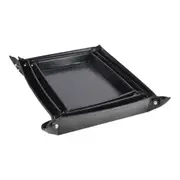 Leatherkart Set of Trays - 3 Trays - Black