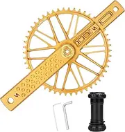 Oshhni Bicycle Crankset Bicycle Crank Arm Set Repairing Outdoor Components Portable Replacement 170mm Crank Arm for Folding Bicycles
