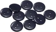 uxcell 10pcs Sewing Button 1/2"(12.5mm) 2 Holes Resin Round Craft Replacement Buttons for Clothing DIY Crafts Decoration, Navy Blue