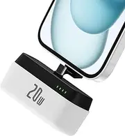CHCCUL Small Power Bank 5000mAh, 20W Fast Charging Portable USB c Power Bank, Mini Travel Portable Charger with Stand ，Cable-Free Direct Battery Pack for iPhone 15/16 / Samsung/Android