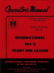 IHC 901B Front End Loader operators manual
