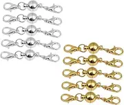 KALLORY 10pcs Metal Lobster Clasp for Jewelry Making DIY Necklace Bracelet Connector Unique High Polished Metal Clasp