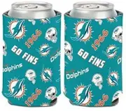 Miami Dolphins Scatterprint Can Cooler 12 oz.