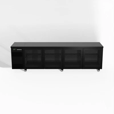 Skope BackBar 4 Glass Swing Door CounterLine Fridge - CL.4.GSW - Black