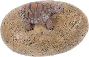 Garden Decoration Decoration Key Hider Outdoor Garden Key Hider Turtle Decor Light Brown Resin