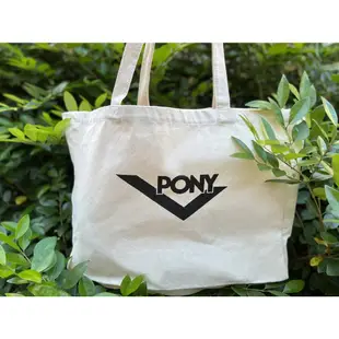 【PONY】 50周年經典不敗 帆布袋(此為POKA慢跑鞋搭贈，不可單買)