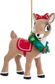 Kurt Adler Rudolph The Red Nose Reindeer¬¨¬®‚àö√ú Clarice Ornament, 3"